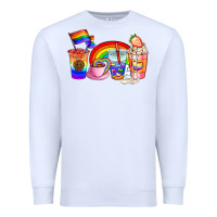 White pride coffee cups Premium Sweatshirt - AdoDesignShop