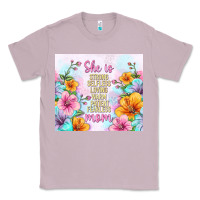 Lilac she is mom with flowers Classic Tee - TumblerDesignByShophia