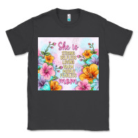 Smoke she is mom with flowers Classic Tee - TumblerDesignByShophia