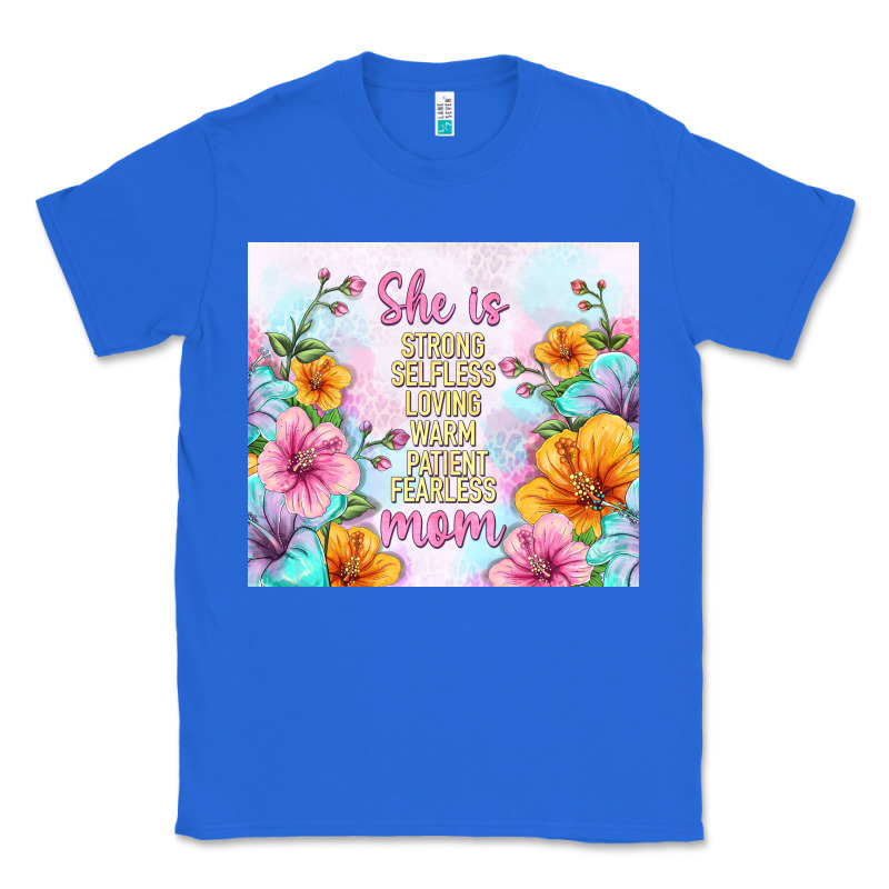 She Is Mom With Flowers Classic Tee by TumblerDesignByShophia | Teevron