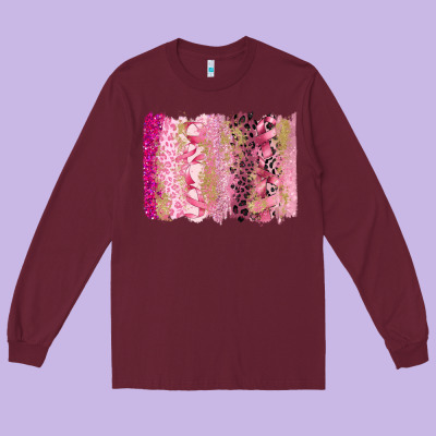 Cancer Brushstroke Long Sleeve Tee Designed By Fadigitalartstudio