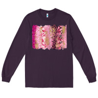 Plum cancer brushstroke Long Sleeve Tee - FaDigitalArtStudio