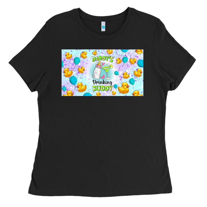 Daddy's Drinking Buddy Ladies Tee by TumblerDesignByShophia | Teevron