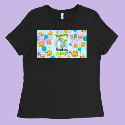 Daddy's Drinking Buddy Ladies Tee Designed By Tumblerdesignbyshophia