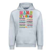 Heather Grey mama its okay Urban Hoodie - JahusDesignShop