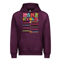 Mauve Wine mama its okay Urban Hoodie - JahusDesignShop