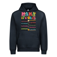 Navy mama its okay Urban Hoodie - JahusDesignShop