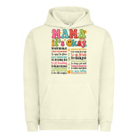 Pigment Pistachio mama its okay Urban Hoodie - JahusDesignShop