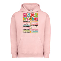 Pigment Salmon mama its okay Urban Hoodie - JahusDesignShop