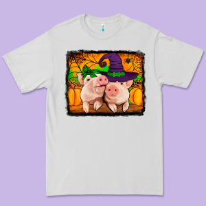Halloween Pigs Premium Tee Designed By Jasminsmagicworld