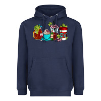 Navy wine coffee cups Heavyweight Hoodie - AdoDesignShop