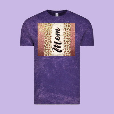 Rose Gold Mom Leopard Glitter Vintage Tee Designed By Cowgirlartshop