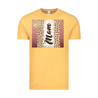 Vintage Mustard Rose gold mom leopard glitter Vintage Tee - CowGirlArtShop