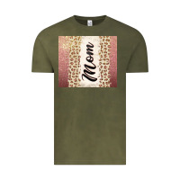 Vintage Olive Rose gold mom leopard glitter Vintage Tee - CowGirlArtShop