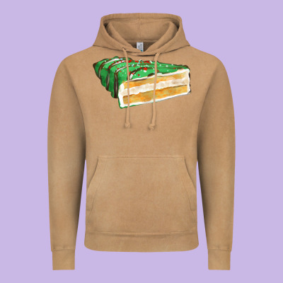 Green Christmas Cake Fa Element 1 Vintage Hoodie Designed By Fadigitalartstudio