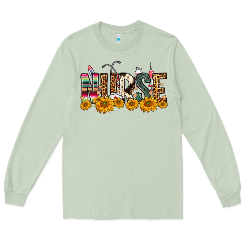 Western Nurse Sunflower Long Sleeve Tee by FaDigitalArtStudio | Teevron