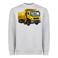 Heather Grey dump truck Heavyweight Sweatshirt - Artiststas