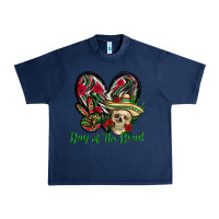 Navy Day of the dead Mexico Urban Heavy Tee - HowdyJamesFarm