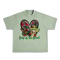 Oil Green Day of the dead Mexico Urban Heavy Tee - HowdyJamesFarm