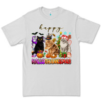 Dove Grey happy hallothanksmas cats Premium Tee - texasbilliewilder