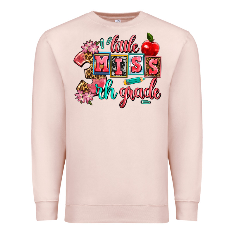 Little Miss 3 Rh   Grade Premium Sweatshirt by AdoDesignShop | Teevron