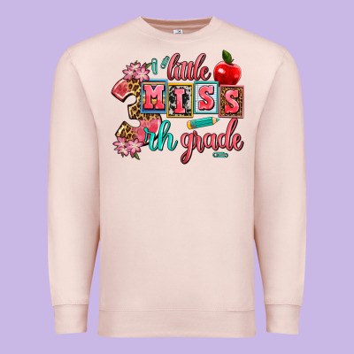 Little Miss 3 Rh   Grade Premium Sweatshirt Designed By Adodesignshop