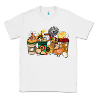 White Chicken coffee cups Classic Tee - HowdyJamesFarm