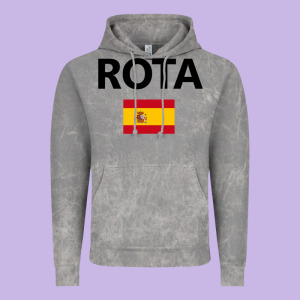 Rota Spain Spanish Flag City Vacation Travel Gift Pullover Hoodie Vintage Hoodie Designed By Maiphamdesign