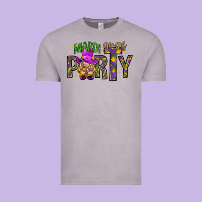 Mardi Gras Party Vintage Tee Designed By Howdyjamesfarm