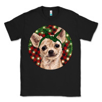 Black Christmas Chihuahua With Buffalo Plaid Classic Tee - RanaPortraitStore