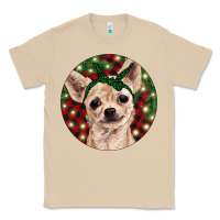 Mushroom Christmas Chihuahua With Buffalo Plaid Classic Tee - RanaPortraitStore