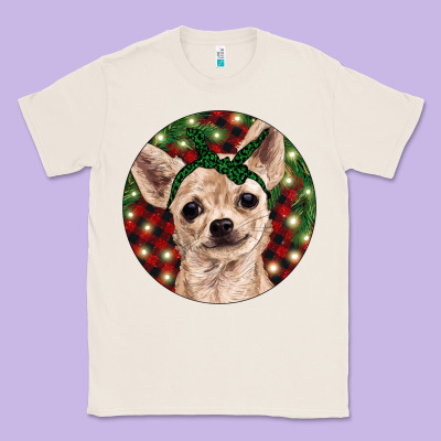 Christmas Chihuahua With Buffalo Plaid Classic Tee Designed By Ranaportraitstore