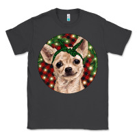 Smoke Christmas Chihuahua With Buffalo Plaid Classic Tee - RanaPortraitStore
