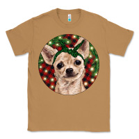 Toasted Coconut Christmas Chihuahua With Buffalo Plaid Classic Tee - RanaPortraitStore