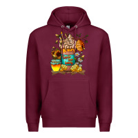 Burgundy Than Honey Premium Hoodie - CowhideDigitalArt