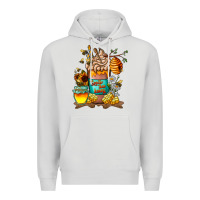 Dove Grey Than Honey Premium Hoodie - CowhideDigitalArt