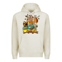 Oatmeal Heather Than Honey Premium Hoodie - CowhideDigitalArt