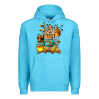 Ocean Blue Than Honey Premium Hoodie - CowhideDigitalArt