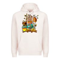 Pale Pink Than Honey Premium Hoodie - CowhideDigitalArt