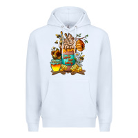 White Than Honey Premium Hoodie - CowhideDigitalArt