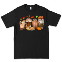Black Pumpkin Spice Coffee Cups Premium Tee - texasbilliewilder
