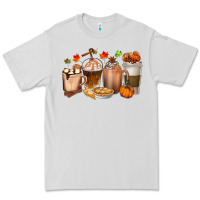 Dove Grey Pumpkin Spice Coffee Cups Premium Tee - texasbilliewilder