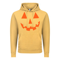 Vintage Mustard Halloween Pumpkin Face Gift Creepy Spooky Horror Vintage Hoodie - maiPhamDesign