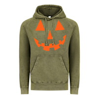 Vintage Olive Halloween Pumpkin Face Gift Creepy Spooky Horror Vintage Hoodie - maiPhamDesign
