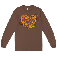 Chestnut Western Autumn Heart Long Sleeve Tee - FaDigitalArtStudio