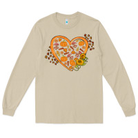 Mushroom Western Autumn Heart Long Sleeve Tee - FaDigitalArtStudio
