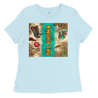 Baby Blue Oklahoma Ladies Tee - TumblerDesignByShophia