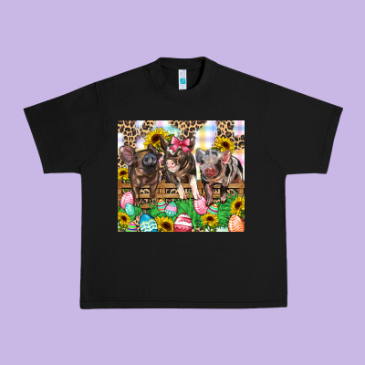 Easter Farm Animals Happy Easter Day Urban Heavy Tee Designed By Cowgirlartshop