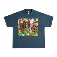 Midnight Navy easter farm animals Happy Easter Day Urban Heavy Tee - CowGirlArtShop