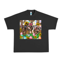 Pigment Black easter farm animals Happy Easter Day Urban Heavy Tee - CowGirlArtShop